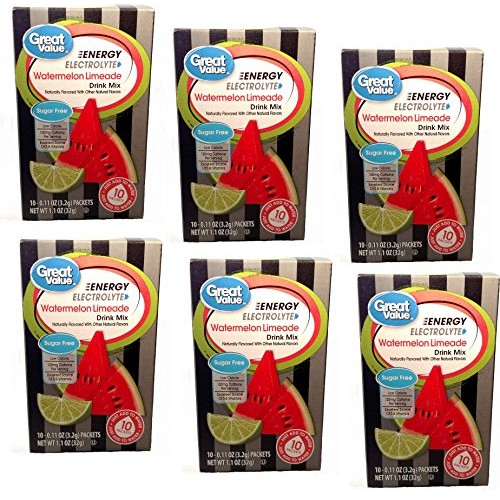 Great Value Sugar Free, Low Calorie Energy Watermelon Limeade Dr