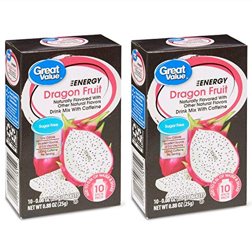 Great Value Energy Drink Mix, Dragon Fruit, Sugar-Free, 0.88 Oz