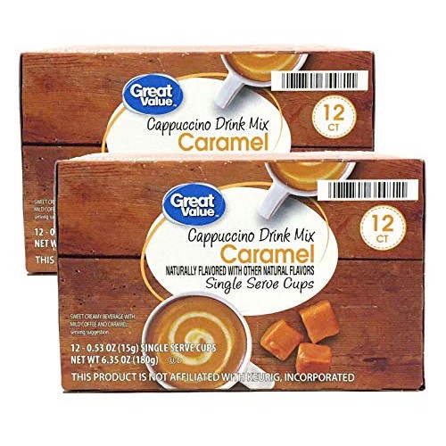 Great Value Cappuccino Coffee And Hot Drink Single Serve Pods, 1