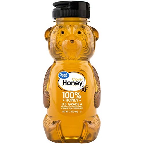 Great Value Clover Honey, 12 Oz 2 Bottles