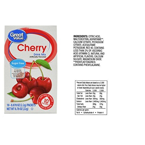 Great Value Low Calorie Sugar-Free Drink Mixes Variety Fruit Fla