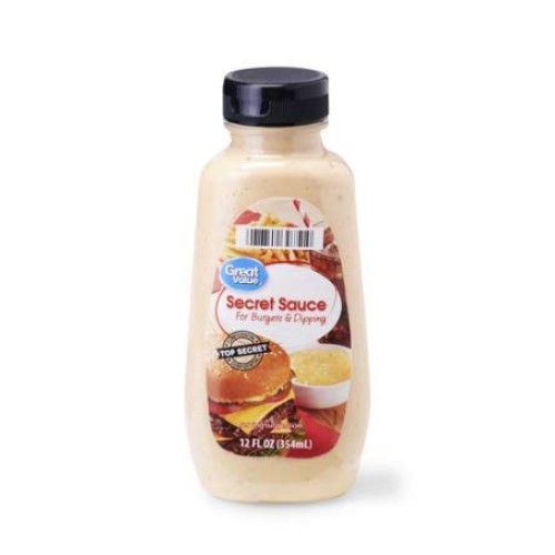 Great Value Secret Sauce For Burgers &Amp; Dipping, 12 Fl Oz