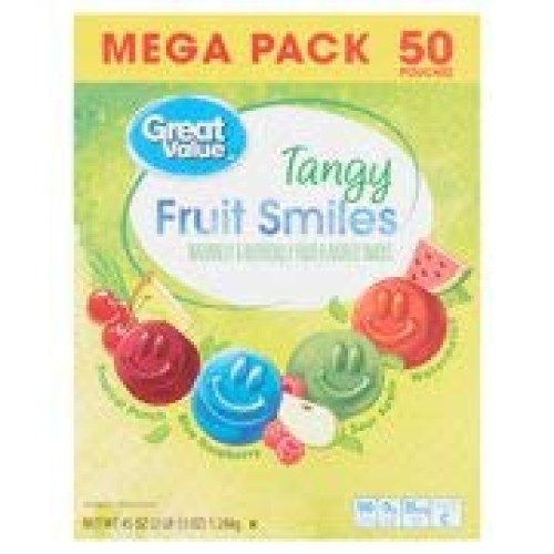 Great Value Tangy Fruit Smiles, 45 Oz. Pack of 2