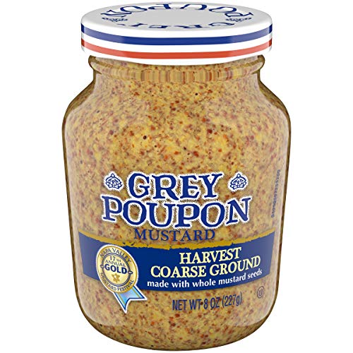 Grey Poupon Harvest Coarse Ground Dijon Mustard, 8.0 Oz Jar