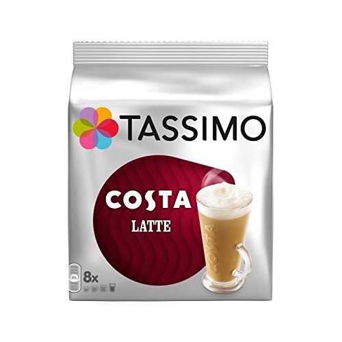 Tassimo Costa Latte 16 T Discs Extra Large Cup Size 8 Se ...