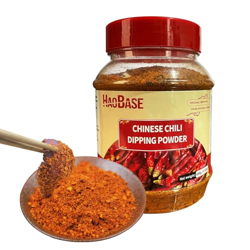 HaoBase Chinese chili dipping powder 17.63 oz/500g, szechuan Hot...