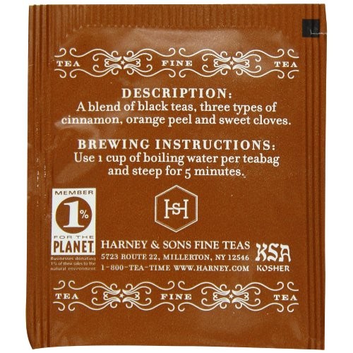 Harney &Amp; Sons Hot Cinnamon Spice Tea, 50 Tea Bags