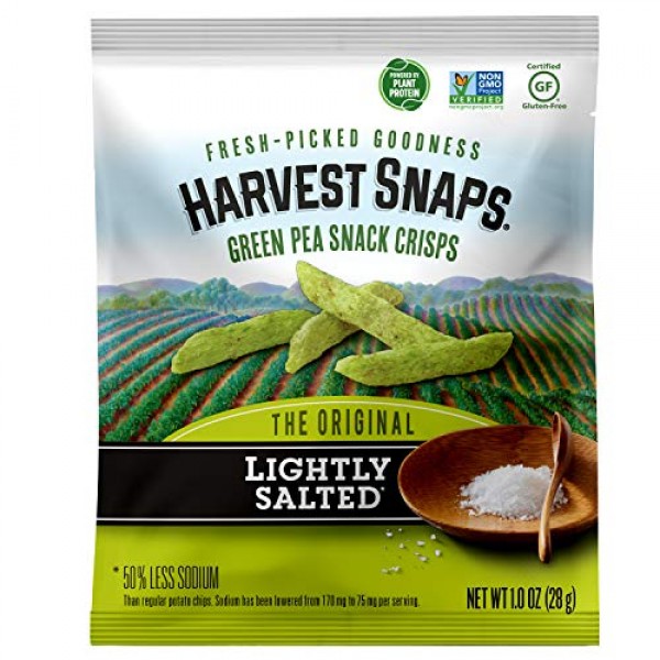 Harvest Snaps Organic Green Pea Snack Crisps Lightly Salted (20 oz)