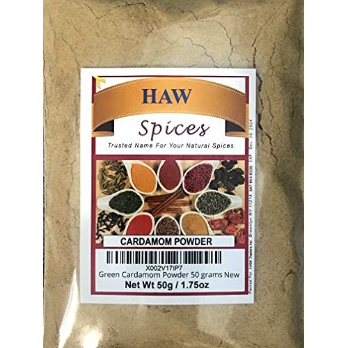 Haw Green Cardamom Powder 1.7 Ounce, Ground Cardamom Powder Ela