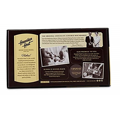 Hawaiian Host - Premium Dark Chocolate Covered Whole Macadamia N