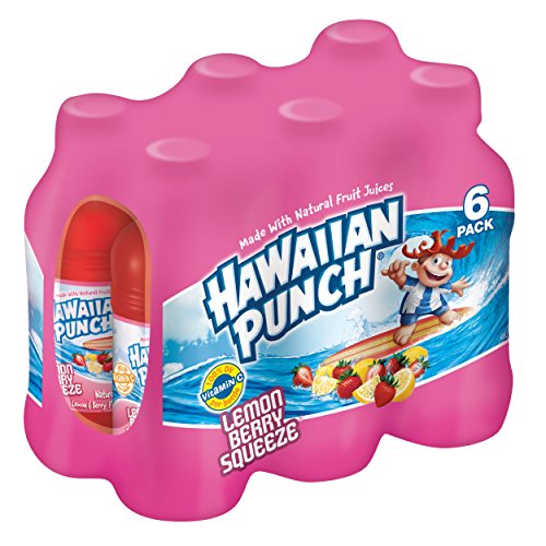 Hawaiian Punch Lemon Berry Squeeze, 10 Fl Oz Bottles, 6 Count P