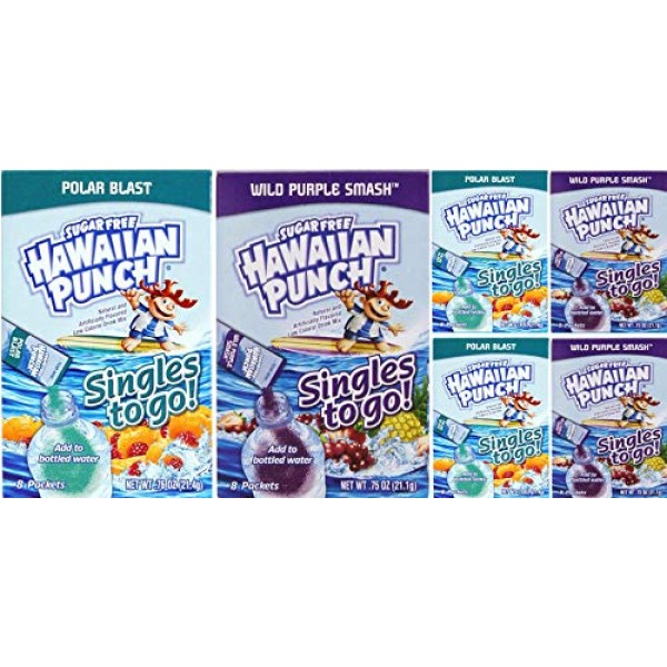 Singles To Go Hawaiian Punch Variety Pack 3 Boxes Each Of 7277