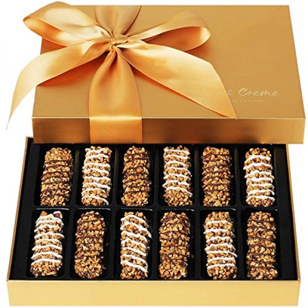 Buy Toffee Dark Chocolate Almonds Small Gift Bag - Fastachi