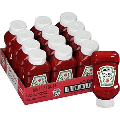 Heinz Bulk Tomato Ketchup 20 Oz Bottles, Pack Of 12