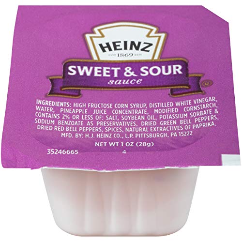 Heinz Sweet &Amp; Sour Sauce Single Serve Packet 1 Oz Packets, Pack