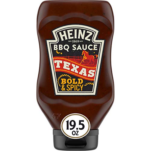 Heinz Texas Style Bold &Amp; Spicy Bbq Sauce 19.5 Oz Bottles, Pack