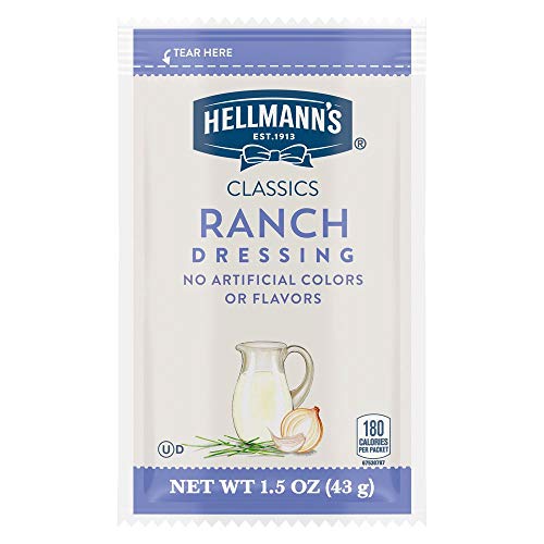 Hellmanns Classics Ranch Salad Dressing Portion Control Sachets