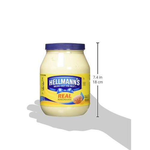 Hellmanns Mayonnaise, Real, 64 Oz.