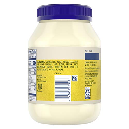 Hellmanns Mayonnaise Real Mayo 30 Oz