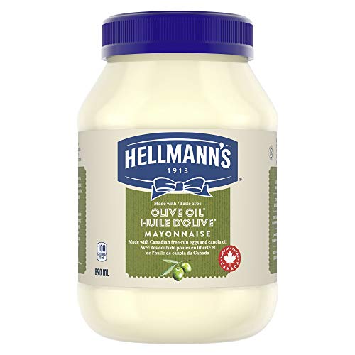 Hellmanns Olive Oil Mayonnaise, 890Ml/30Oz., {Imported From Canada}