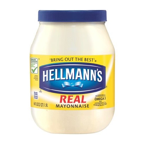 Hellmanns Real Mayonnaise, 64-Ounce Bottles Pack Of 2