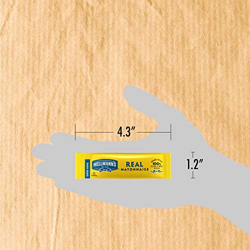 Hellmanns Real Mayonnaise Stick Packets Easy Open, Made With 10