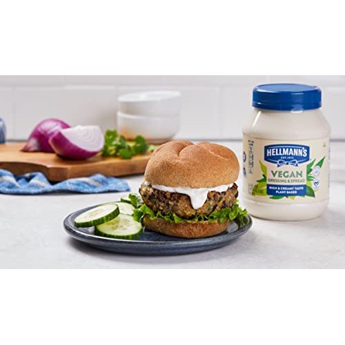 Hellmanns Vegan Mayonnaise Jar Made With Non Gmo Sourced Ingred