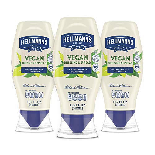 Hellmanns Vegan Squeeze 11.5Oz, Pack Of 3