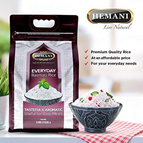 Hemani Everyday Basmati Rice 11Lb - Great Value Savings - 1 Lb F