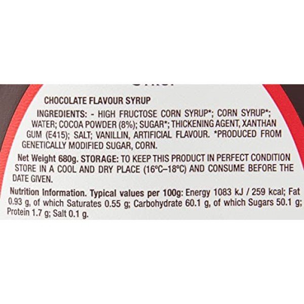  Hershey's Chocolate Syrup, 680g (24Oz) Container : Grocery &  Gourmet Food