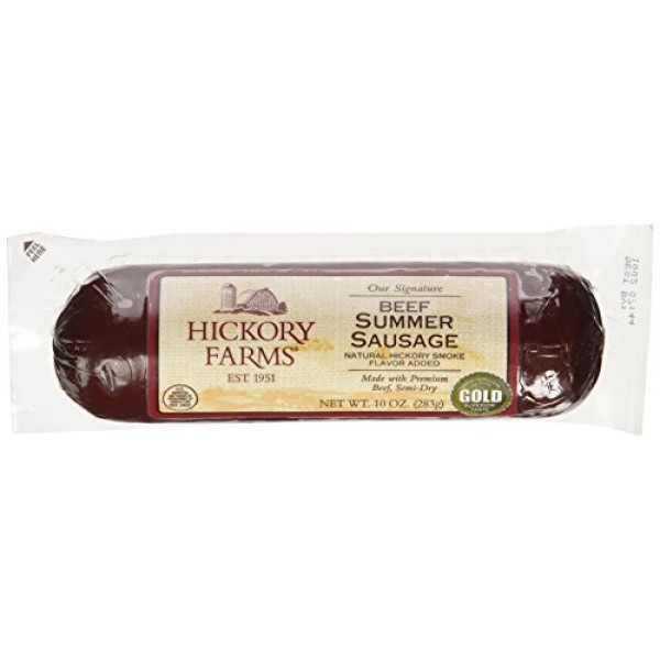Hickory Farms Summer Sausage Semi-Dry Signature Recipe Beef