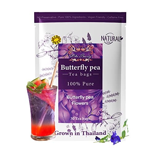 Dried 30 Tea Bags Butterfly Pea Tea Flower Dried Origin In Thail