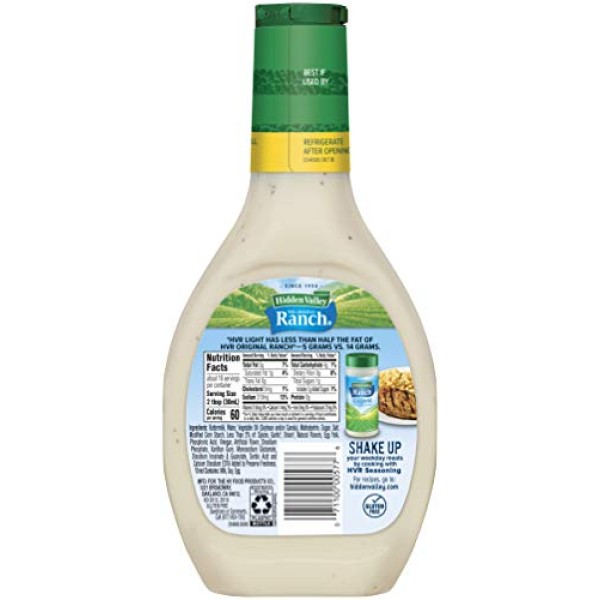 Hidden Valley Original Ranch Light Salad Dressing And Topping 