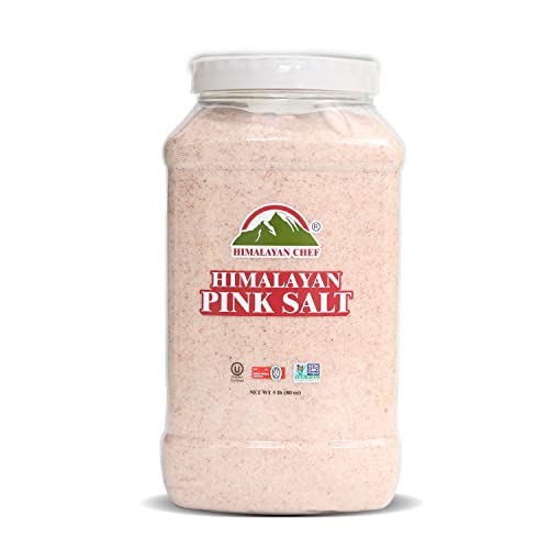 Himalayan Chef Pink Himalayan Salt, Fine Grain, Kosher Certified...