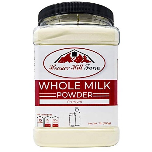 Hoosier Hill All American Whole Milk Powder 2 Lbs, Rbst Free, Ma