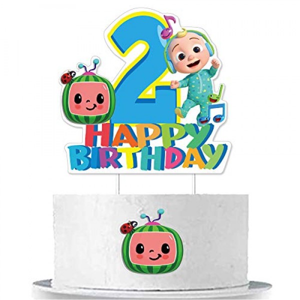 Cocomelon Cake Topper Birthday Cake Decoration for Second ...