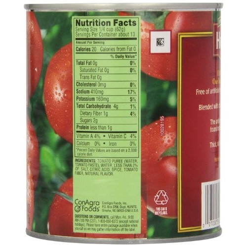 Hunts Tomato Sauce, 29-Ounce Pack Of 6