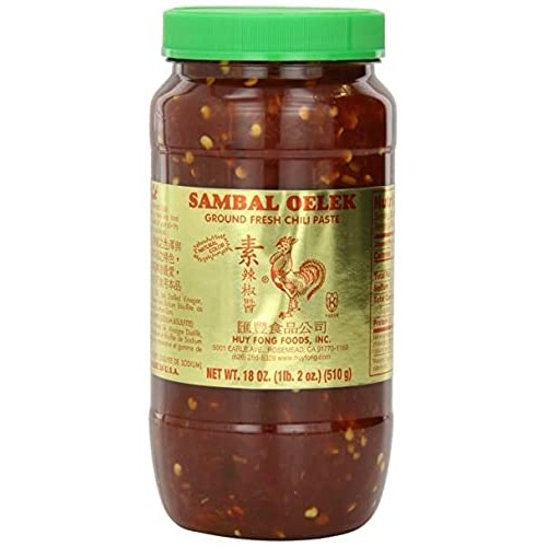 Huy Fong Sambal Oelek Ground Fresh Chili Paste Large 18 oz Jars...