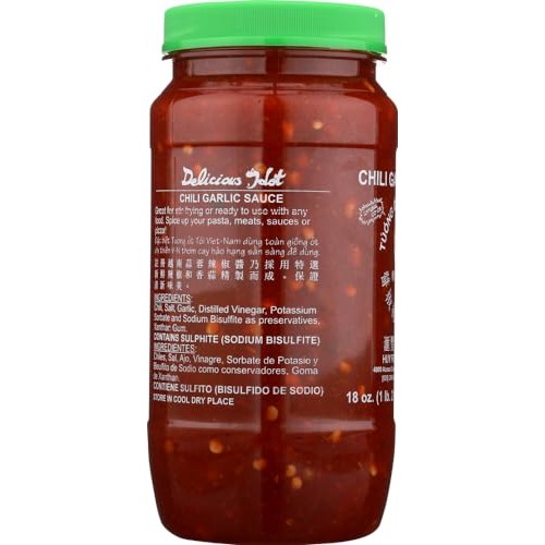 Huy Fong Sauce Chili Garlic,18 oz, 4 PackF