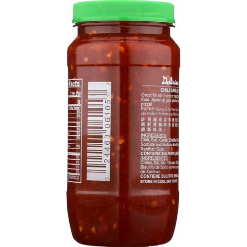 Huy Fong Sauce Chili Garlic,18 oz, 4 PackF