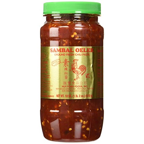 Huy Fong Foods Sambal Oelek Ground Fresh Chili Paste, 18 Ounce