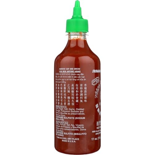 Huy Fong Foods Sriracha HOT Chili Sauce (Pack of 2) 17 oz Size