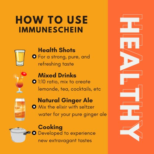 ImmuneSchein Turmeric Ginger Elixir Shots - Handcrafted from Org...