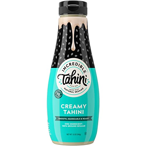 Incredible Tahini Squeezable Natural Sesame Butter | Plant-Based...