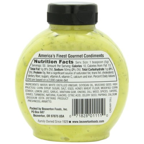 Inglehoffer Creamy Dill Mustard With Lemon &Amp; Capers, 9.75 Ounce