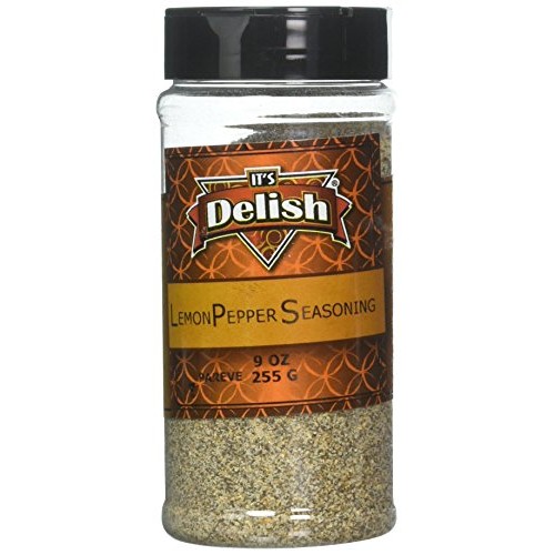 Lemon Pepper Seasoning by Its Delish, Medium Jar, 9 oz