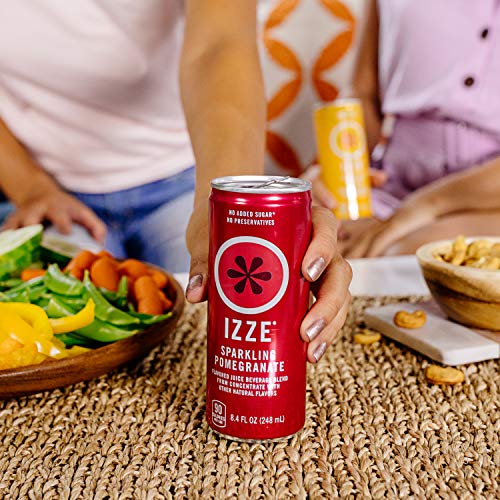 Izze Sparkling Juice, 4 Flavor Sunset Variety Pack, 8.4 Fl Oz P...