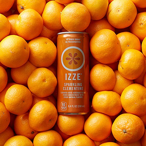 Izze Sparkling Juice, Clementine, 8.4 Fl Oz 12 Count