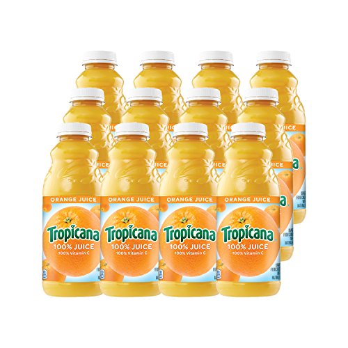 Tropicana Orange Juice, 32 Oz Bottles, 12 Count