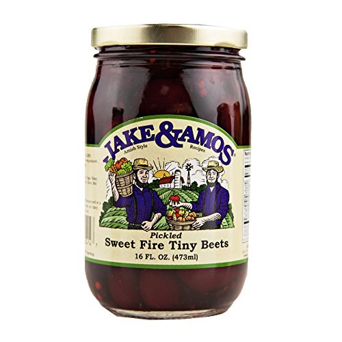 Jake &Amp; Amos Pickled Sweet Fire Tiny Beets 16 Oz. 3 Jars